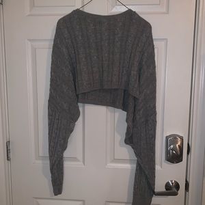 Nasty Gal Cropped Batwing Sweater